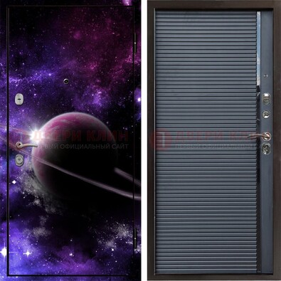 Металлическая дверь с фотопечатью Сатурна ДФ-20 в Талдоме