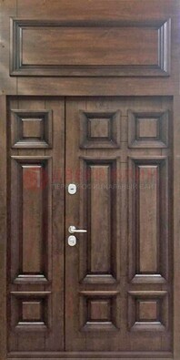 Классическая входная дверь с верхней фрамугой ДФГ-15 в Талдоме