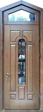Железная дверь Винорит с фрамугой для частного дома ДФГ-34 в Талдоме