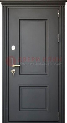 Чёрная дверь с МДФ ДМ-520 в Талдоме