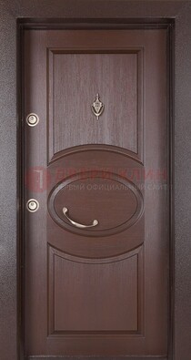 Железная дверь с массивом дуба в стиле классика ДМД-55 в Талдоме