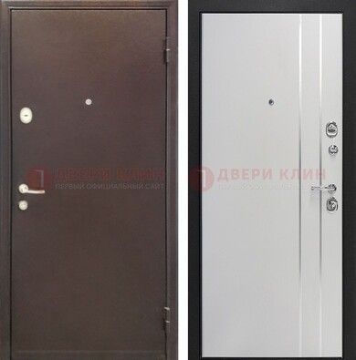 Входная дверь с порошковым покрытием с МДФ с молдингами ДП-232 в Талдоме