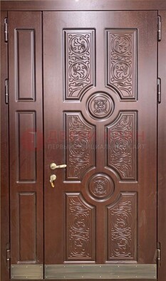 Парадная металлическая дверь с узором ДПР-74 в Талдоме