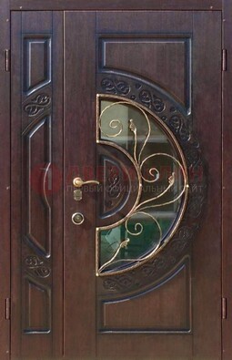 Полуторная железная дверь Винорит в классическом стиле ДСК-272 в Талдоме