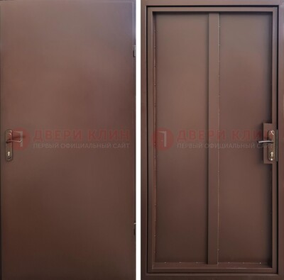 Техническая дверь с порошковым покрытием медный антик с двух сторон ДП-253 в Талдоме