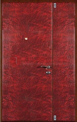 Красная тамбурная дверь ДТМ-33 в Талдоме