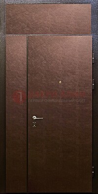 Тамбурная дверь с верхней фрамугой с винилискожей ДТМ-7 в Талдоме