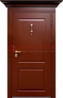 Красная железная дверь винорит для частного дома ДВТ-251 в Талдоме