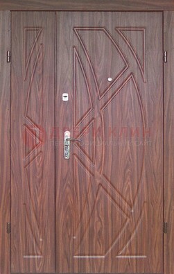Железная тамбурная полуторная дверь с МДФ ПЛ-7 в Талдоме