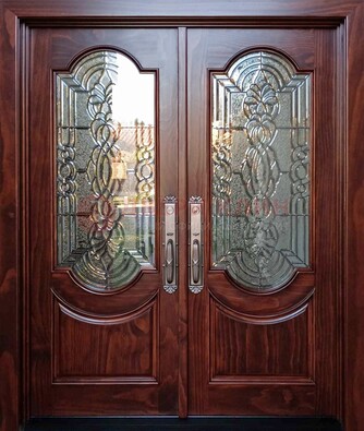 Классическая железная дверь с массивом дуба для входа ВЖ-23 в Талдоме